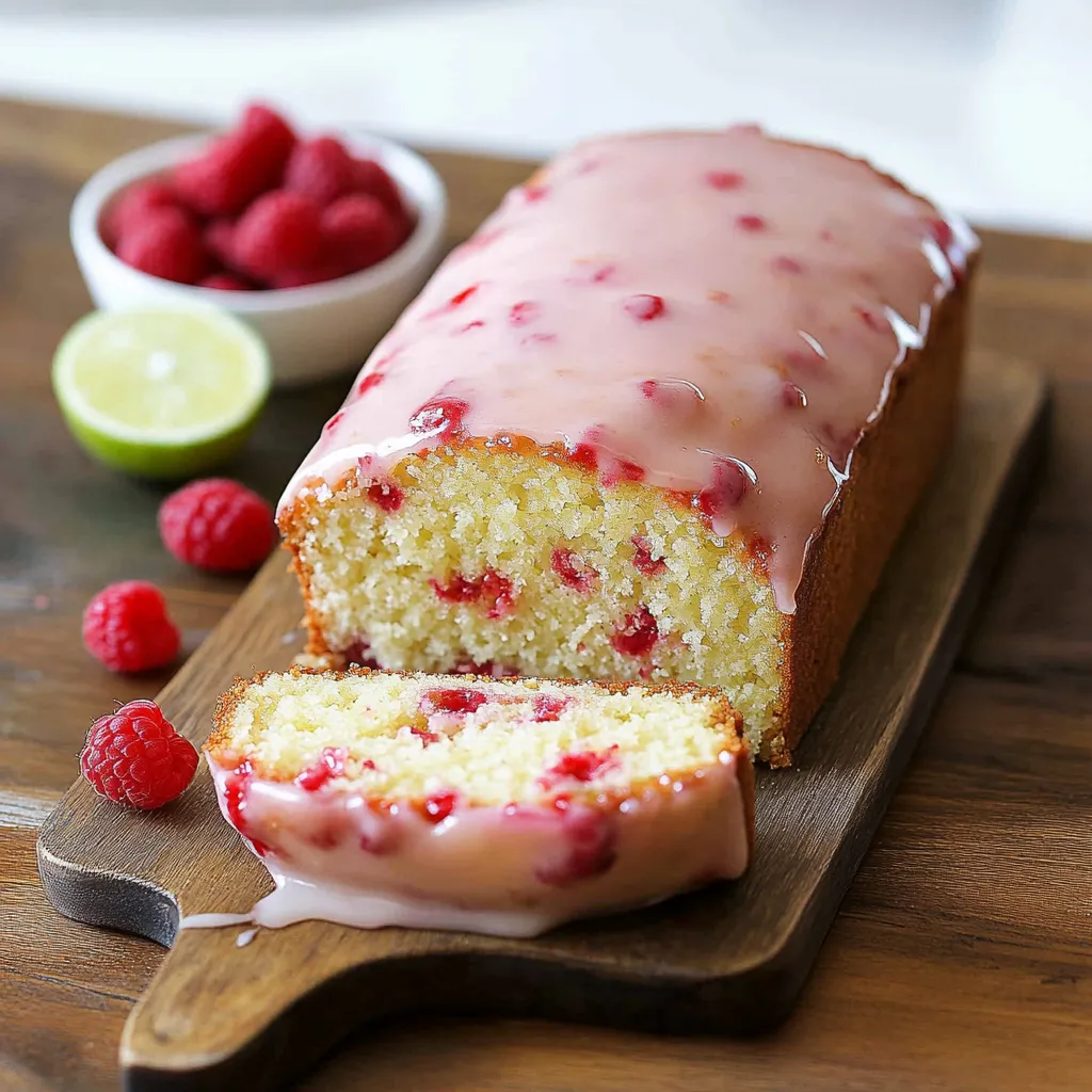 Gâteau moelleux citron framboise