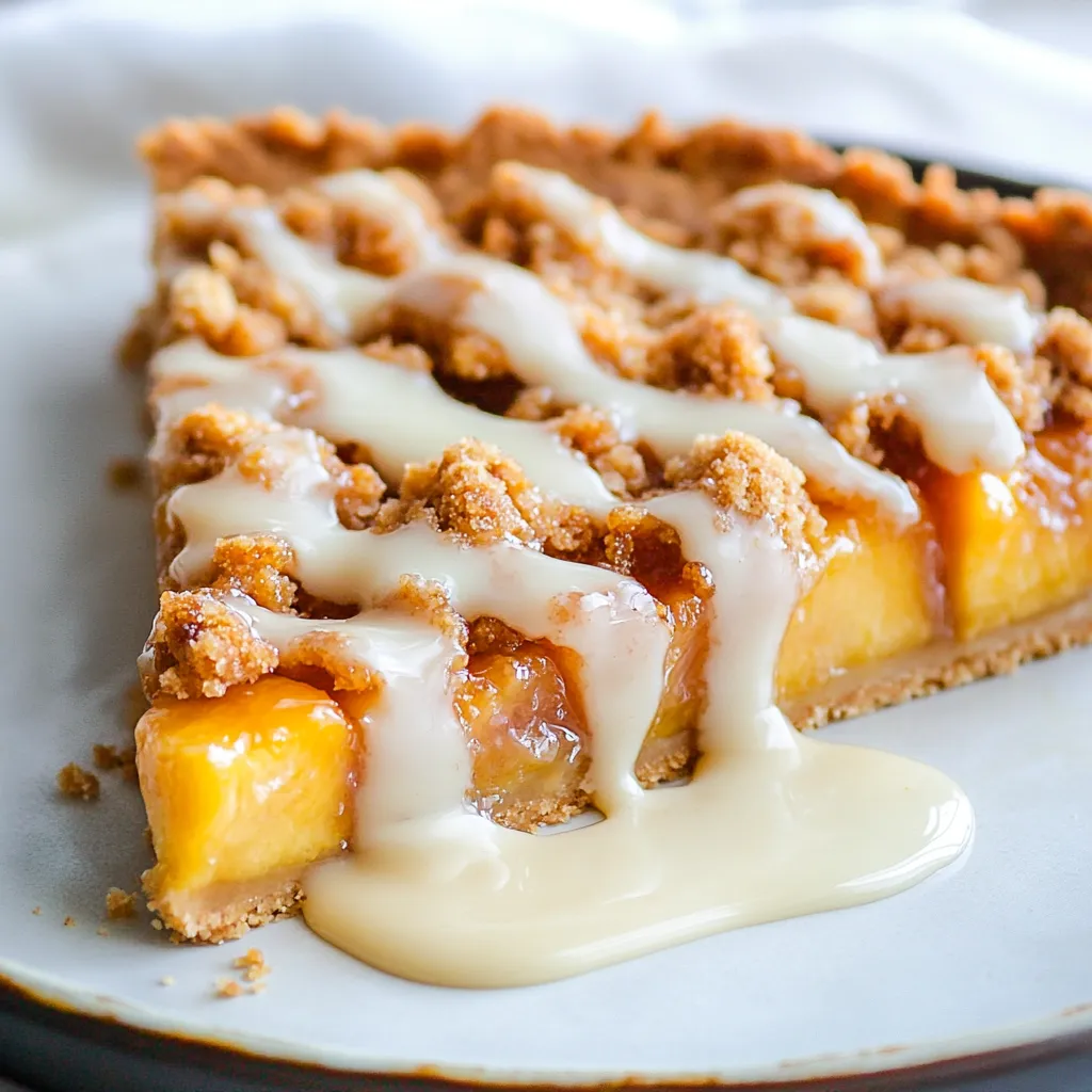 Tarte aux pêches et beurre noisette