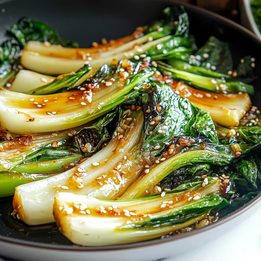 Bok choy sauté ail