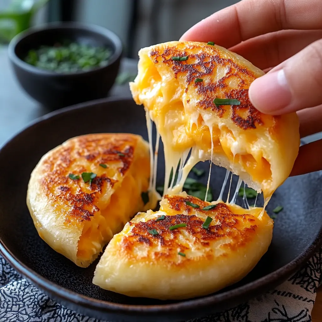 Préparez des Hotteok coréens fourrés au fromage fondant
