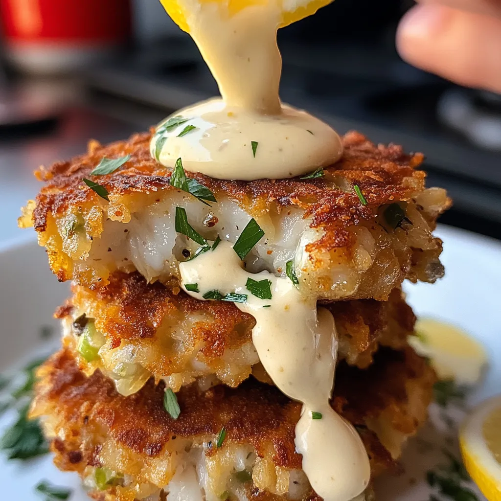 Galettes épicées au crabe aioli