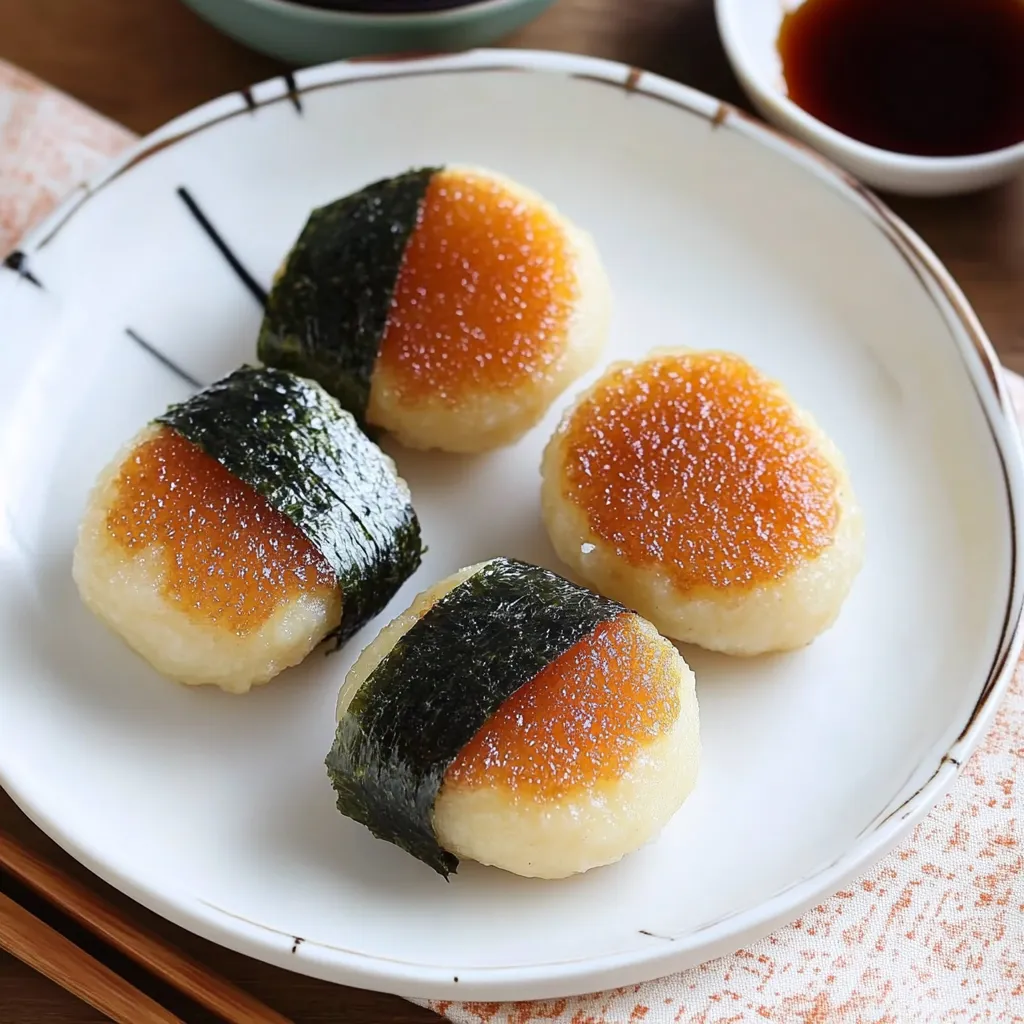 Mochi de pommes de terre yaki