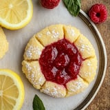 Biscuits citron garnis framboise