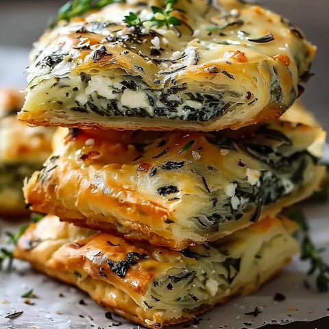 Biscuits spanakopita épinards feta