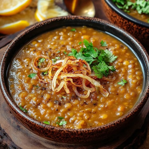 Bol de lentilles Adasi façon Perse
