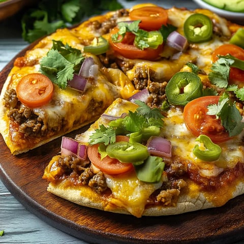 Pizza mexicaine dorée maison