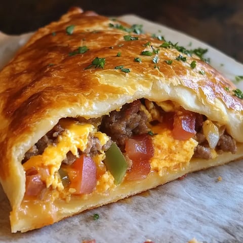 Calzone délicieux matin