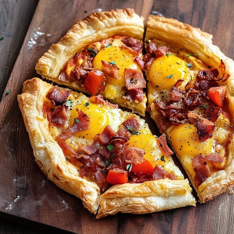 Déjeuner feuilleté croustillant