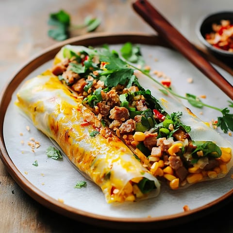 Riz grillé vietnamien garni